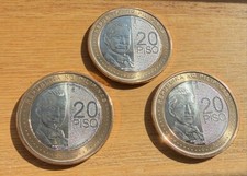 3 x Philippines 2020 20 Piso in brilliant uncirculated