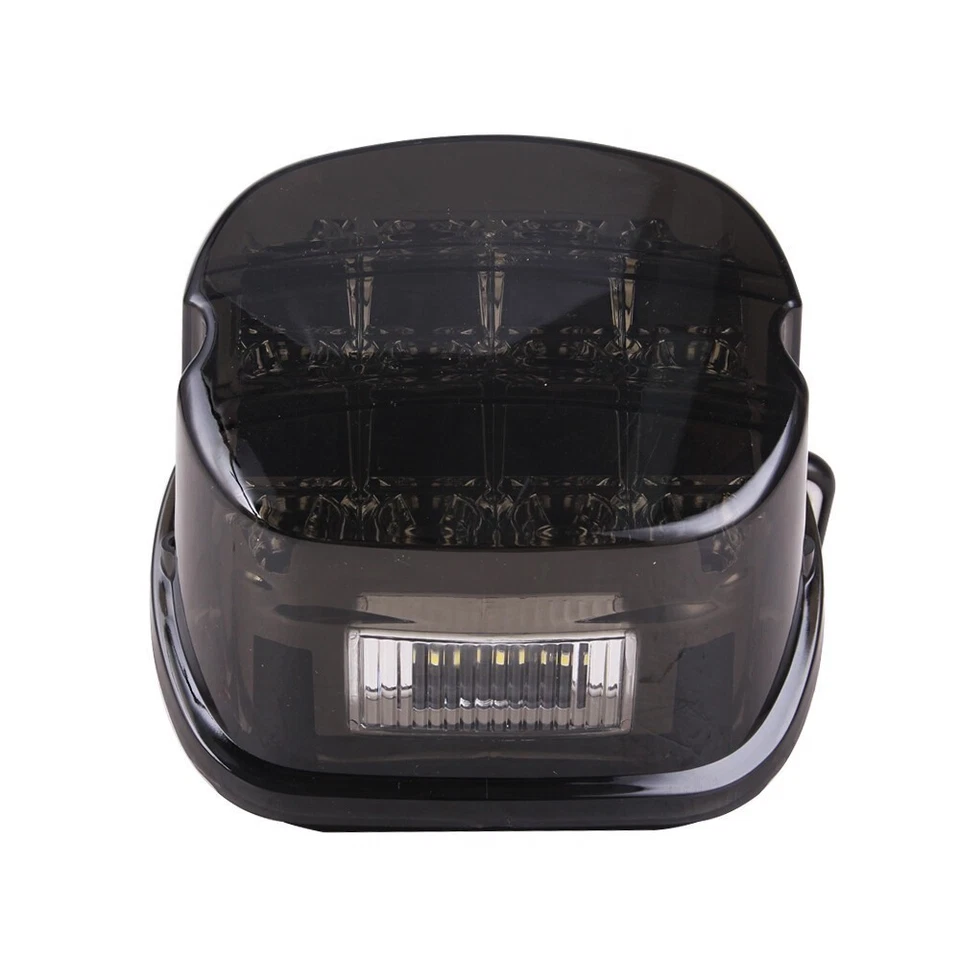 Smoked LED Tail Light Stop Lamp For Harley Touring Dyna Glide Softail Sportster Foto 2 de 4