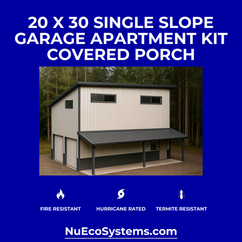 Fire Resistant Backyard Office Granny Flat Tiny Home Kit Front Porch - Picture 21 of 24