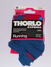 Thorlo Experia X SPEED Running UL No Show Tab Socks Womens Medium -Polar Sunrise