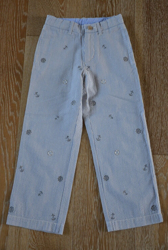 Crewcuts JCrew Boys Seersucker Pants Size 6 NWOT