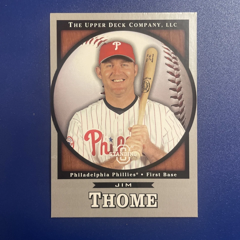 2003 Upper Deck Standing O Base & Die-Cut Jim Thome HOF #59 Phillies  - Image 2 of 4