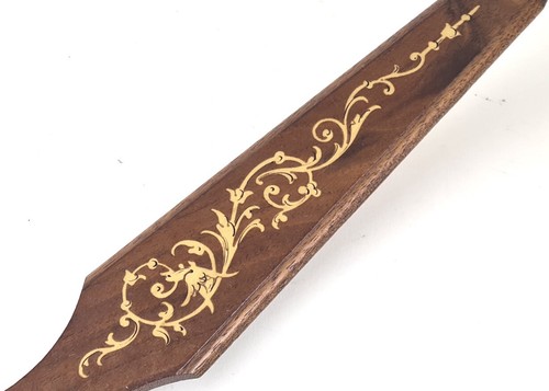 Old Letter Opener, Wood With Inlaid, Sorrento, Italy P36 - Picture 7 of 10