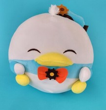 Disney Round Donald Duck Plush 8" Squishy Stuffed Japan Kawaii