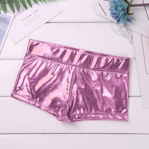 Girls Sport Dance Outfits Crop Tops+Shorts Leotard Gymnastics Dancewear Costumes - Picture 22 of 33