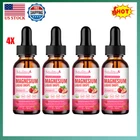 4Bottles Magnesium Liquid Drops ,Improve Bone, Teeth,Immune, Nerve,Sleep 2000MG