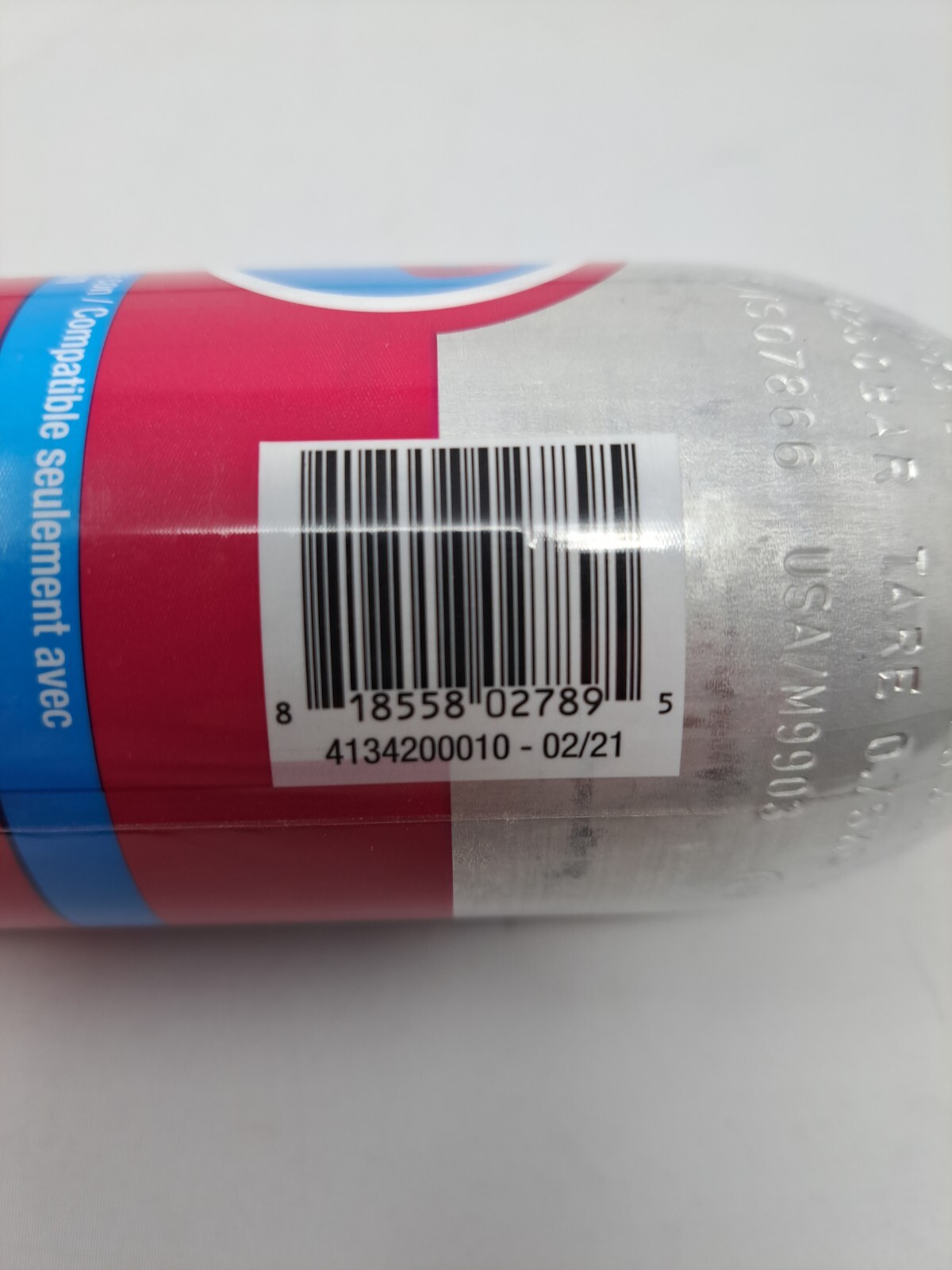 SodaStream Quick Connect 60 Liter CO2 E290 Cylinder Carbonator Pink