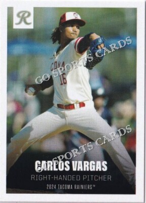2024 Tacoma Rainiers Carlos Vargas RC Rookie Mariners Minor League Card DR