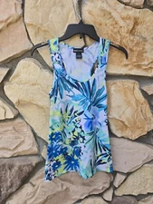Y2K WET SEAL Hawaiian Hawaii Racerback Top Beach Party Casual Slim Fitting