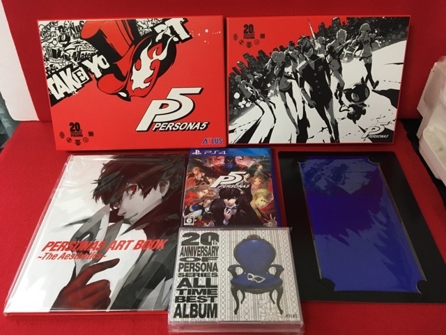 USED PS4 Persona 5 20th Anniversary Edition Treasure BOX Art
