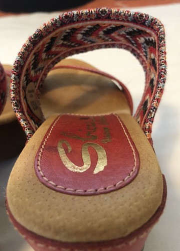 Women’s Sbicca Vintage Red Southwest Sandals Size 7 - Picture 12 of 24
