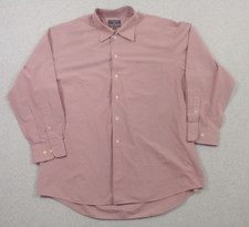Dockers Men's Shirt Size L Pinkish Red 16/16-1/2 32/33 Button Down Long Sleeve