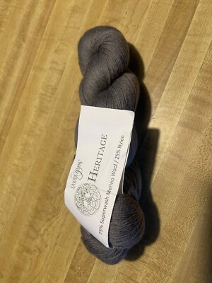 Sock Yarn, Fingering Weight,  Cascade Heritage  Smoked Pearl #5735 100gr/427yds-