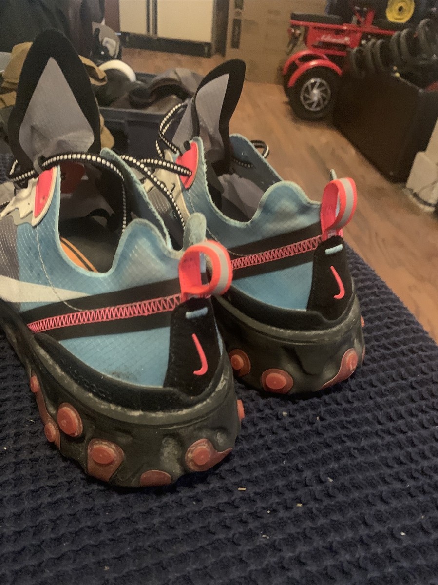 NIKE React Element 87 Solar Red Mens Size 10 Sneakers‎ AQ1090-006 4350 Nike React Element 87  main image 2