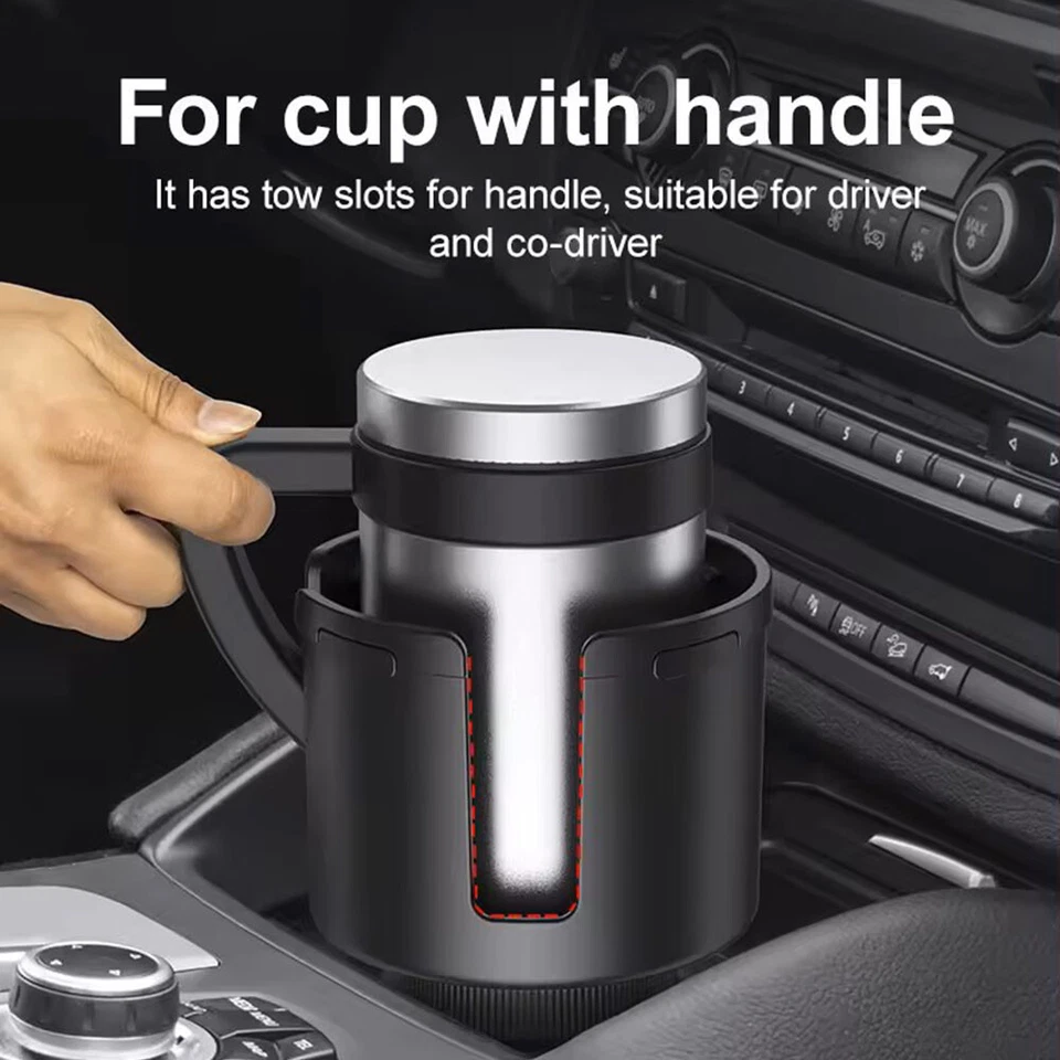 For Ford Car Cup Holder Expander Adapter & Phone Holder Adjustable Bottle Holder - Image 4 of 4