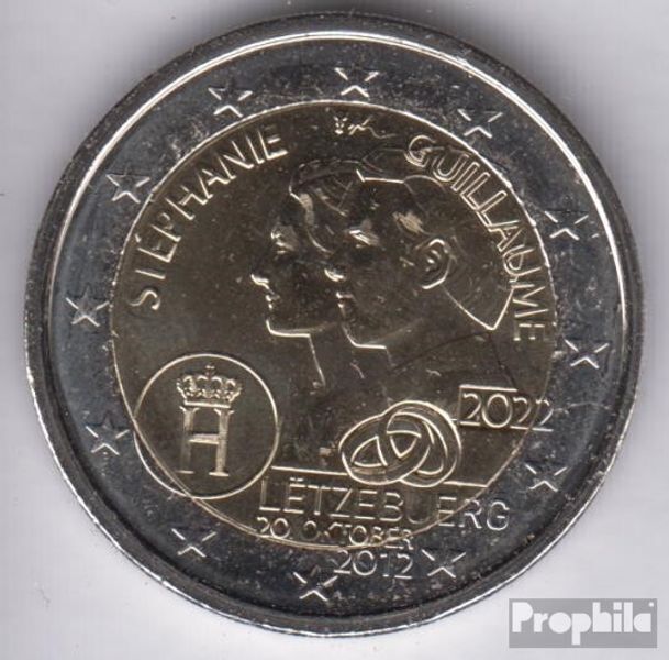Luxembourg 2022 neuf édition: 2022 2 euro 10 Années anniversaire de mariage