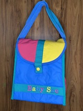 Vintage Baby Sac 90s Diaper Bottle Bag Retro Insulated Bag 80s Color Block
