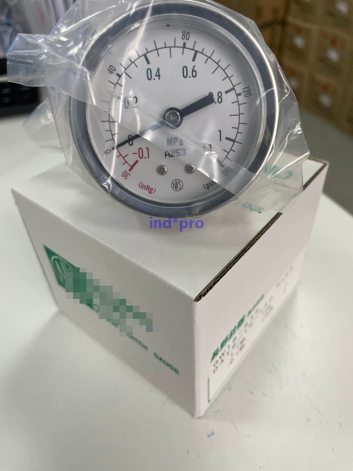 NKS 160psi high purity 1/4m VCR male, back connection, pressure gauge eBay