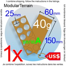 1x MDF Movement Tray 2x5 5x2 A 5mm 25mm Round Base Warhammer 40k Wargames AOS