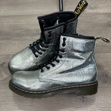 Dr Martens 1460 J Multi Glitter Boots Women  s Size 5 US Rainbow Sparkle 8 eye