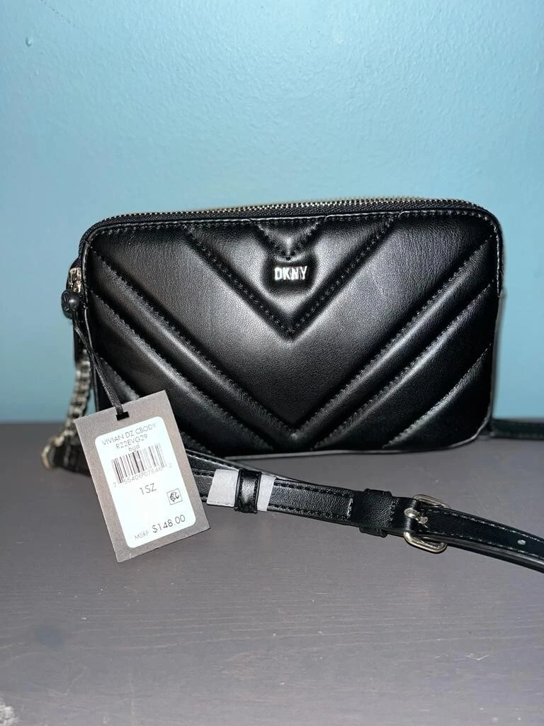 NEW Women's DKNY Vivian DZ Small Crossbody Bag Black RETAIL $148