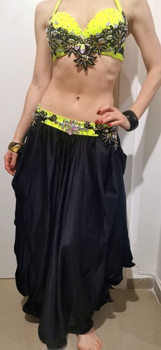 Egyptian Professional Luxury Handmade Rhinestones Belly Dance Oriental Costume