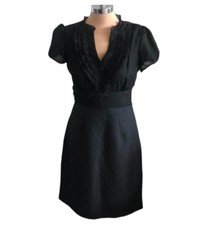 Signature by Sangria Black Lace Dress Polka Dot bottom New Size 6 NEW new