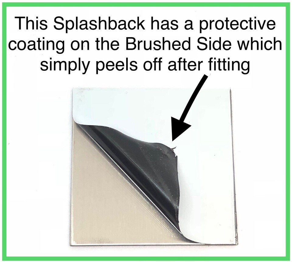 Splashback Brushed Stainless Steel Kitchen Cooker SPLASH BACK 700mm