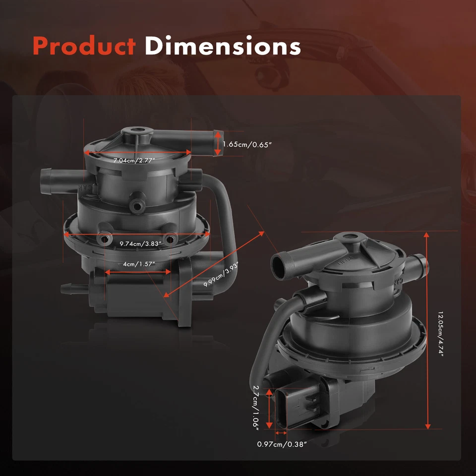 Bomba de detección de fugas de vapor de combustible para Dodge Ram 1500 Grand Caravan Chrysler Voyager Foto 2 de 4