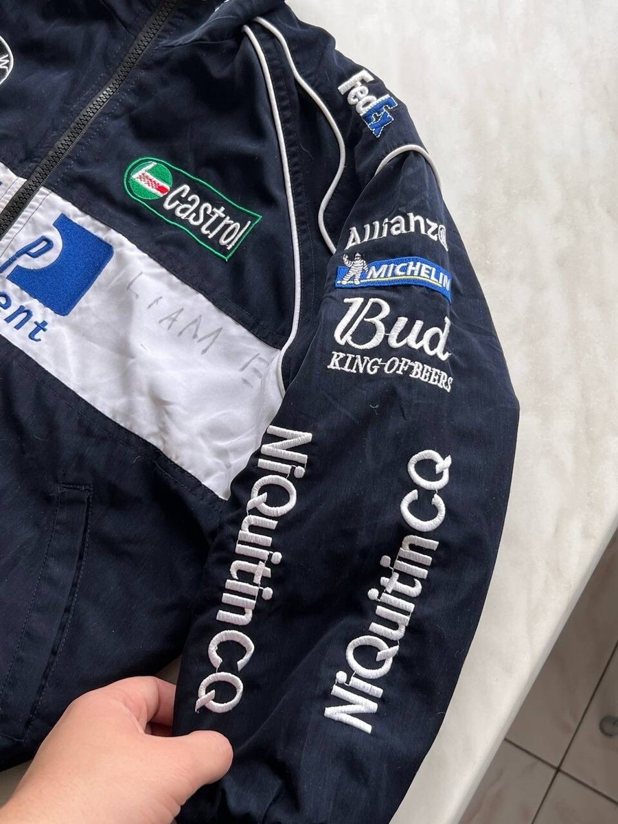 BMW SAUBER F1 TEAM RACING VINTAGE ZIP JACKET KIDS sz M