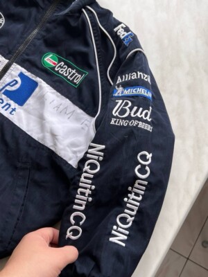 BMW SAUBER F1 TEAM RACING VINTAGE ZIP JACKET KIDS sz M Germany