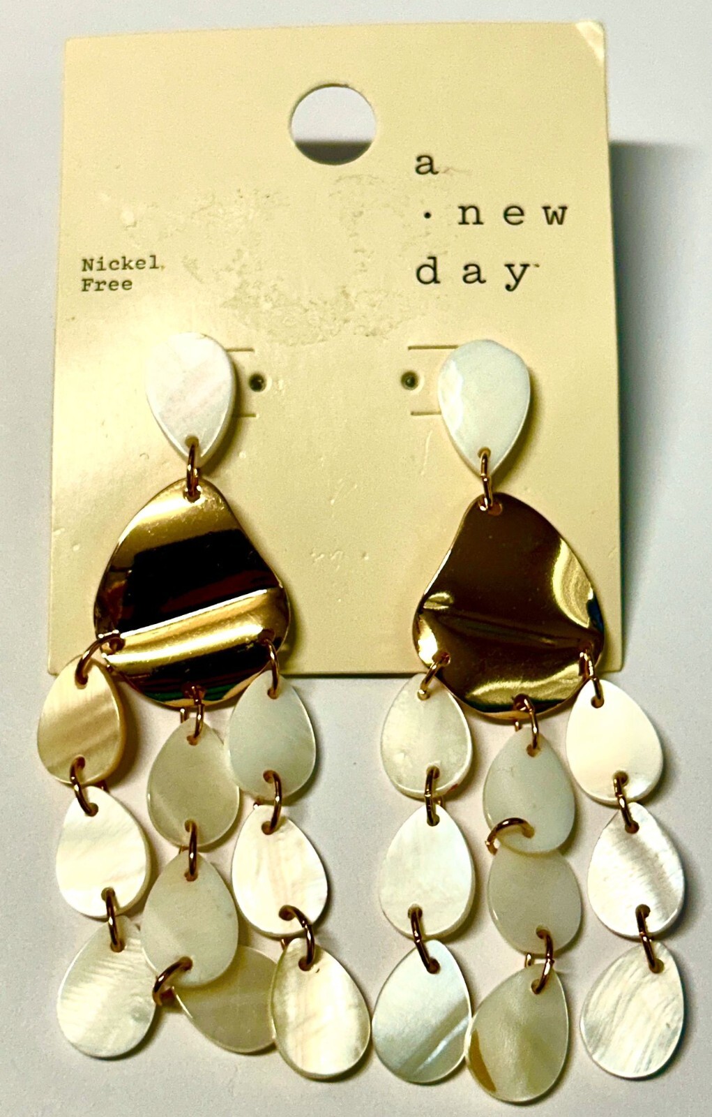 A New Day Gold Dangle Nickel Free Womens Earrings