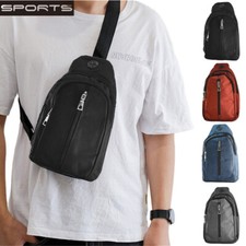 Fanny Pack Belt Waist Cross Body Chest Sling Shoulder Solid Backpack Bag Pouch