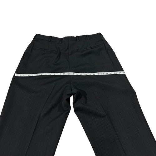 Burberrys Gris Oscuro y Crema Rayas Lana 2 Piezas Traje Chaqueta y Pantalones Talla 46L 38x31 - Imagen 24 de 24