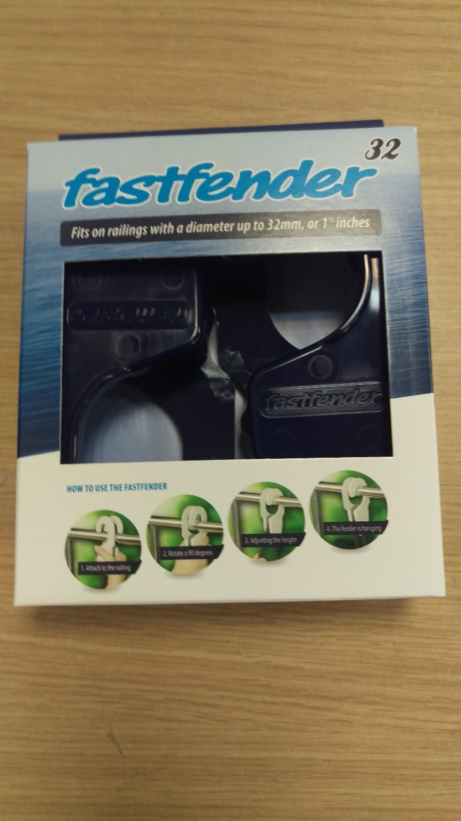 Fastfender 32 Fender Clip Fit 32mm Rails Fast Fender Removable Hook Blue FF32BE