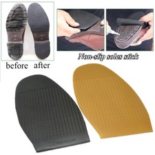 Anti Slip Rubber Glue on Shoe Boot Sole Pads Replacements 3 Colors  