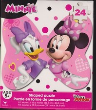 Minnie Mouse  Daisy Duck -24 Piece Shaped Jigsaw Puzzle