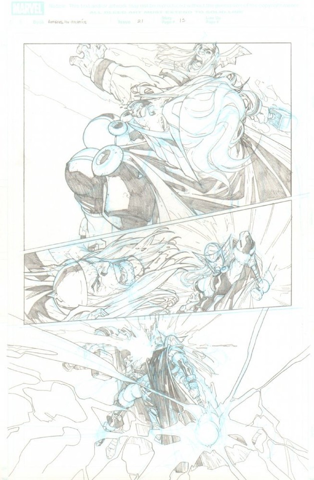 Avengers: The Initiative #21 p.15 - The Mad Clone of Thor art by Humberto Ramos Comic Art