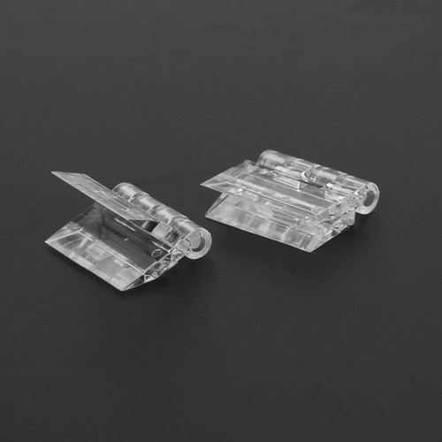Plastic Folding Hinges Perspex Hinge For Storage Box Link Showcase Furniture - Picture 7 of 8