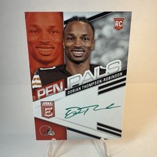Dorian Thompson-Robinson 2023 Donruss Elite Pen Pals Rookie Auto GREEN INK! Rare