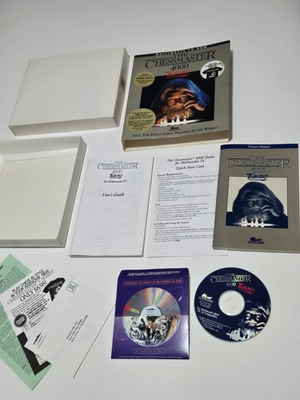 #ad Chessmaster 4000 Turbo Software PC Game CD ROM 1994 Big Box Edition Complete VG $29.95