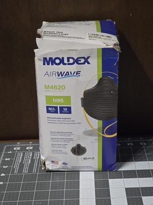 9 Moldex M4620 N95 Particulate Mask, N95, Adjustable, Molded Nose Bridge  M / L 