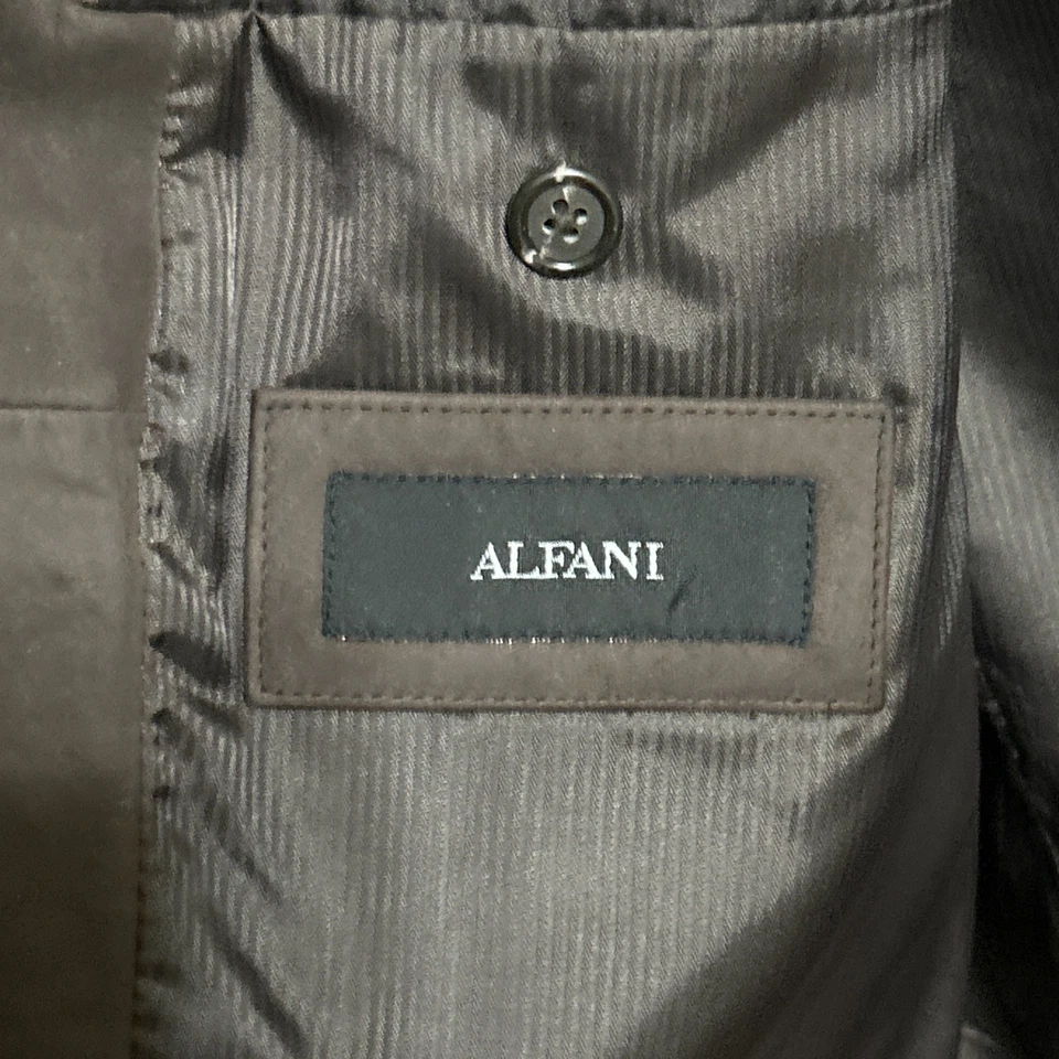 Alfani Men’s Suede Jacket/Blazer/Sportscoat Brown Size 42R - Image 4 of 4