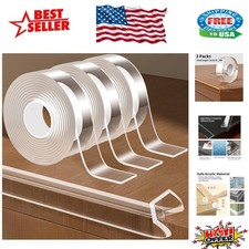 Durable Clear Furniture Bumpers: 0.8in x 9.84FT Corner Protectors for Homes
