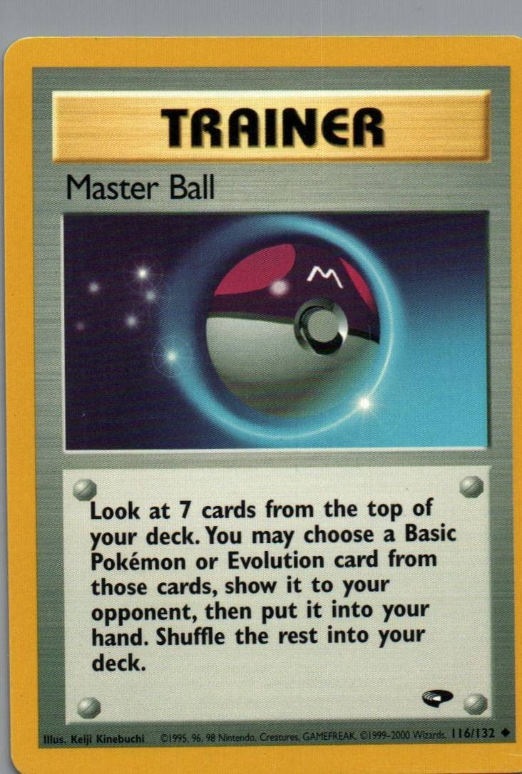 Master Ball Unlimited Uncommon Gym Challenge 116/132 NM
