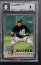 SLA247 - 1998 Leaf Rookies Und Stars #227 Carlos Lee SP RC - BGS Mint (9)