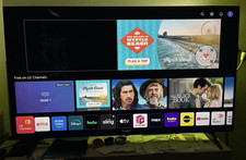 LG 65" LED Smart TV 1080p LG 65UN7000PUD Streaming Apps HDMI Black Used