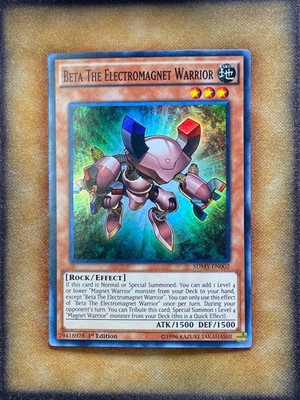 Yugioh Beta The Electromagnet Warrior SDMY-EN002 Super Rare 1st Ed NM