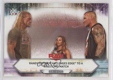 2021 Topps WWE Raw Challenges to a Wrestling Match Randy Orton Edge #72 00gy