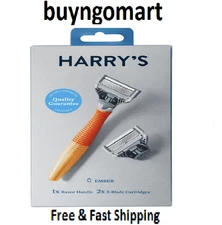 Harry's 1 Razor Handle Plus 2 X 5-Blade Cartridges Ember